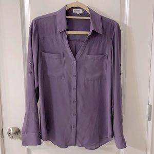 Express, size M, purple button up